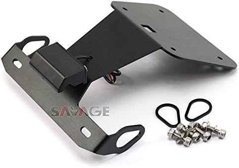 Motorcycle accessories Registration License Plate Holder LED Frame Tail Light Bracket Mount for For YAMAHA YZF R3 R25 MT-25 MT-03 2014-2017