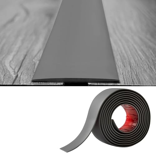 Flacher Bodenübergangsleiste Selbstklebender 2mm dick 5cm breit,Übergangprofil Türschwellen-Übergangsvinyl Laminat-Bodenbelagsleisten Bodentrennstreif