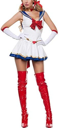 duhe189014 Mars Sailor Moon Mercury Cartoon Costume Cosplay Movie Girl Dress Halloween Costume