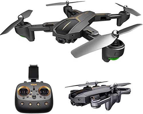 Quadcopter Drone with Camera Live Video WiFi FPV Quadcopter with 120° Wide-Angle 1080P HD Camera Foldable Drone RTF