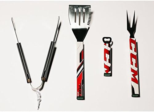 Requip'd 4 Piece Stainless Steel Hockey BBQ Set