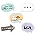 Emoji Photo Booth Props(38Counts),Konsait Funny Emoji-Icon Smiley Face Photo Booth with Sticks Party Camera Props for Birthday Party Favor Supplies Decoration Wedding Reunion Party Accessroies