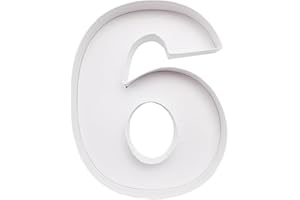 WENPACK 8" Small Fillable Cardboard Letter Shaped Paper Mache Cutouts Candy Tray Food Container(6 or 9)