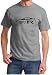 Nissan GT-R Exotic Car Outline Design Tshirt Grey