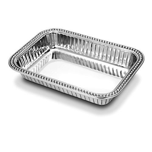 Wilton Armetale Flutes and Pearls Rectangular Baking Dish, 9-Inch-by-13-Inch