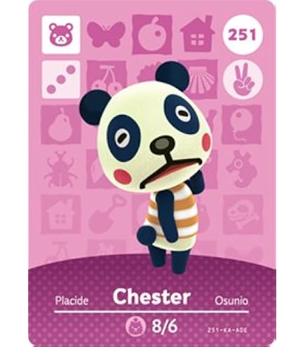 Animal Crossing Amiibo Card New Horizon Series 4 Chow #368