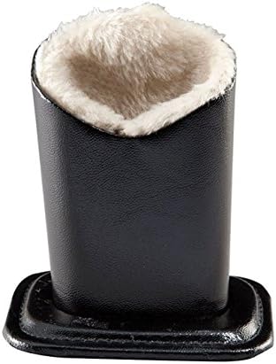 VIEEL Eyeglasses Holder & Stand Case, PU Leather Plush Lined Household Magnetic Holder Protective Anti-scratch Dustproof Stand Case for Eyeglass and Sunglasses (Black)