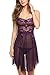 Avidlove Women Lace Lingerie Babydoll Dress Strap Chemise Sleepwear Sexy Nighty S-XXL (Gold, Medium)