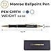 Dayspring Pens Personalized Monroe Black Ballpoint Pen | Custom Engraved with 18k Gold Accents | Ideal for Graduations, Promotions, Corporate Gifts & Birthdays | Medium Point