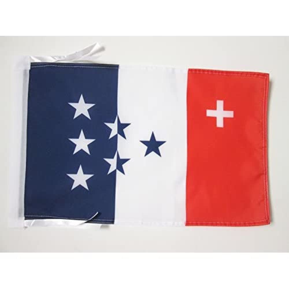 AZ FLAG - Romandy Movement Flag - 18'' x 12'' - 100% Polyester Romandy Small Banner with Two Cords - Fade Resistant - Vivid Colors - 18x12 in - 45x30 Cm — image 1