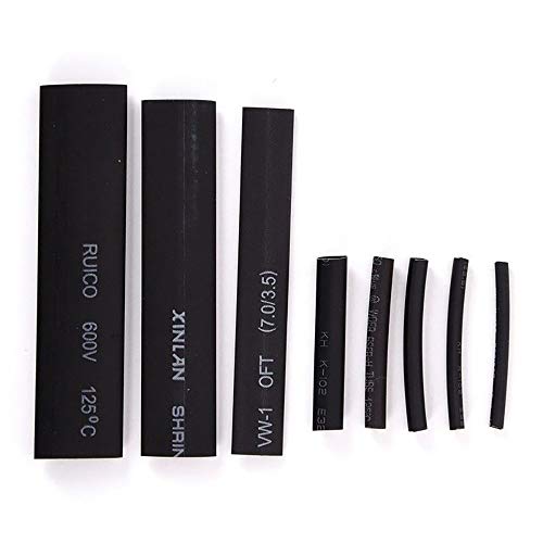 Pulison 254 PCS Heat Shrink Tubing Tube Electrical Wire Cable Wrap Assortment Electric Insulation Heat Shrink Tube Kit