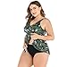 Leadmall Women’s Tankini Padded Swimsuit Set – Ladies Plus Size Push Up Ruffle Racerback Tops Bikini – Tow Piece Tummy Control Beachwearthumb 4
