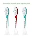 Bobohome Kids Sonic Care Replacement Toothbrush Heads Compatible with Philips Sonic Care Kids Series Electric Toothbrush (3 Pack Small+3 Pack Standard)