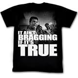 Muhammad Ali T-shirt Adult Grimace Black Tee