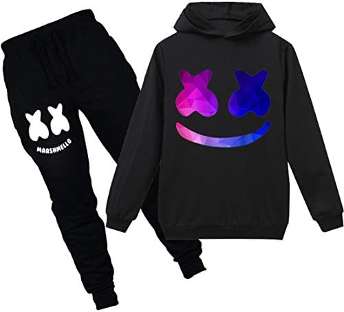 Pandolah ボーイズ パ カー ズボン パンツ 上下セット Marshmello Dj Music マシュメロ 笑顔 歌手 おしゃれ 日