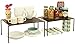 Deco Brothers Expandable Cabinet Shelf Organizer for Kitchen Cabinet and Counter, Bronze
