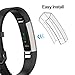 Minfex Compatible with Fitbit Alta/Alta HR Screen Protector/Case, Plastic Hard Shell Accessory Protective Cover Bumper for Fitbit Alta/Alta HR Fitness Smartwatch (Transparent)