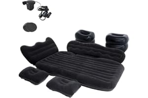 Onirii Inflatable Car Air Mattress Back Seat Bed Car Camping Air Mattress Blow Up Bed,Portable Car Travel Mattress,Car Sleeping Mattress Bed for Car Universal SUV