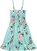 RJC Girls Paradise Lei Panel Elastic Tube Top Ruffle Sundress Aqua 6