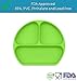 Silikong Suction Plate for Toddlers | BPA Free, 100% Food-Grade Silicone | Microwave, Dishwasher and Oven Safe | Stay Put Divided Baby Feeding Plates