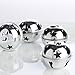 Factory Direct Craft Package of 16 Silver Metal 2 Inch Jingle Bells with Star Cutout for Holiday and Home Decor and Embellishing