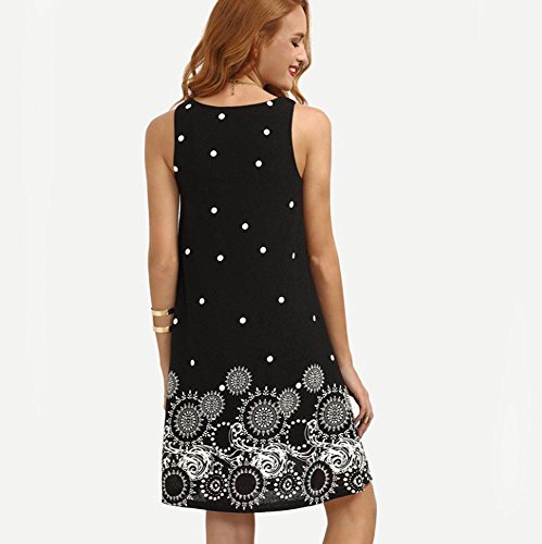 image for FarJing Women Dresses Hot Sale Women's Summer Solid Chiffon Sleeveless