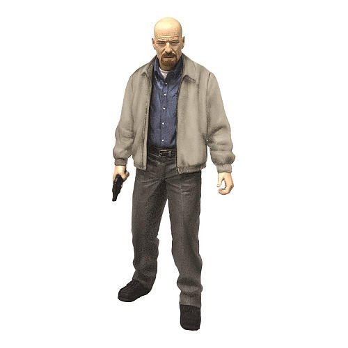 Breaking Bad Mezco Toys Heisenberg (Walter White) (Gray Jacket) 6 Inches