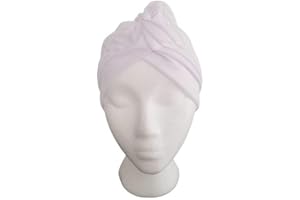 Ifa Store Turbante plizado de Mujer Blanco