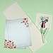 Floral Letter Notes - Perfect Invitations for Bridal Showers, Birthdays, Weddings, Engagement Party, VIP and All Occasions - 100 Set Stationery Writing Paper DIY Invitation Kit - Forget-Me-Not Flowers