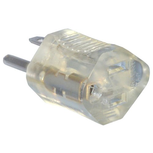 Master Electrician 09907ME 15-Amp Clear Lighted End Grounding Adapter