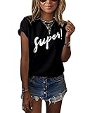 Sumtory Women Summer Plus Size Casual Short Sleeve T Shirt Top Blouse
