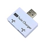 Mchoice USB to 2 Port Charger Hub Adapter for