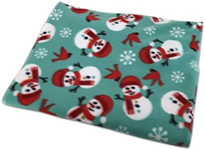Green snowmen Fleece Cage Liner