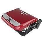 George Foreman GRP4800R Multi-Plate Evolve Grill, (Ceramic Grilling Plates, Deep-Dish Bake Pan, and Muffin Pan Included), Red