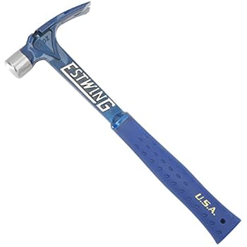 Estwing Ultra Series Hammer - 15 oz Short Handle Rip Claw with Smooth Face & Shock Reduction Grip - E6-15SR