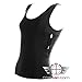 CCW Tactical Holster Shirt Tank Top Concealed Carry & Workout, Moisture Wicking, Right/Left Black