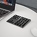 IKOS Bluetooth Number Pad, 34-Key Wireless Portable External Bluetooth Numeric Keypad with Multiple Shortcuts Compatible for Computer Laptop Windows Surface iMac MacBook Surface Pro (Black)