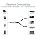 J&D RCA to 3.5mm Cable, 1/8 inch 3.5mm Auxiliary Male to 2RCA Female Stereo Audio Cord Gold Plated Aux Y Splitter for Smartphone, Tablet, MP3, Computer, Speaker, 6 Feet