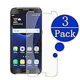 [3 - Pack] Galaxy S7 Tempered Glass Screen Protector,Kayane 9H Hardness,Bubble Free [Ultra-Clear] [Scratch Proof] [Case Friendly] Screen Protector Compatible Samsung Galaxy S7