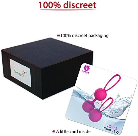 Dandy Co Women Kegel Exercise Balls | Hypoallergenic & Medical Silicone Stimulating Message Balls | Improve Bladder Control, Tighten Vaginal Muscles, Enjoy Pelvic Floor Training & Enhance Sex Life