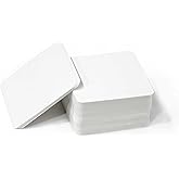 2.75" x 2.75" Square White Blank Cards Cardstock Thick Stock Paper Note Business Vocabulary Word Message DIY Gifts Card