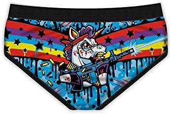Period Panties Rainbo: First Blood Funny Unicorn Rainbow Rambo Women's Panties Knickers
