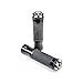 Krator Black Bullet Motorcycle Handlebar Hand Grips 7/8