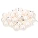 Juvale Christmas Tree Decorations Glittery Hanging Ball Ornaments (White, 2.2 in, 28 Pack)