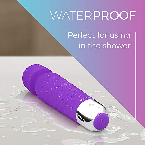 Yarosi Vibrator Wand Massager Strongest Massage Vibrating Power - Best Rated for Travel Gift - Magic Stress Away - Perfect for Muscle Aches and Sports Recovery - USB - Purple