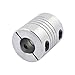 uxcell 6.35mm to 12mm Shaft Coupling 30mm Length 25mm Diameter Stepper Motor Coupler Aluminum Alloy Joint Connector for 3D Printer CNC Machine DIY Encoder