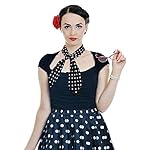 1950s Chiffon Scarf Polka Dot Retro Hair Tie 50s Sheer Square Neck Head Scarf Vintage Neckerchief for Women Girls 1950s Chiffon Scarf Polka Dot Retro Hair Tie 50s Sheer Square Neck Head Scarf Vintage Neckerchief for Women Girls