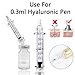 Ampoule Head Hylauronic Acid Injection - 20pcs Ampoule Head for Hyaluron Pen Wrinkle Removal High Pressure Hyaluronic Density Atomizer