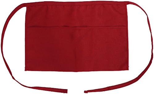 Short Pocket Apron Bib Cotton for Chef/Waiter/Waitress
