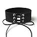 Leather Tie Up Choker Faux Suede Velvet Corset Necklaces Belt Collar